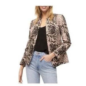 J. Crew Leopard Print Going Out Blazer